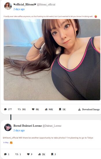 Hitomi tanaka page leaked private photo uncensored HD quality