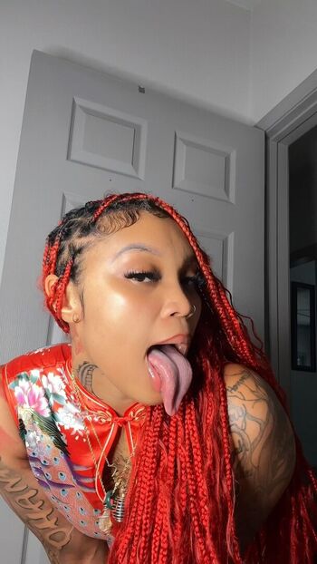 Long tongue fetish leaked private photo uncensored HD quality
