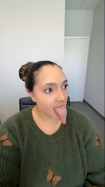 Long tongue fetish leaked private photo uncensored HD quality